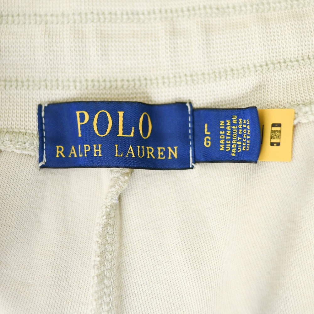 Polo Ralph Lauren Joggers Mens L Beige Cotton Pony Drawstring Casual Sweatpants - Picture 2 of 14